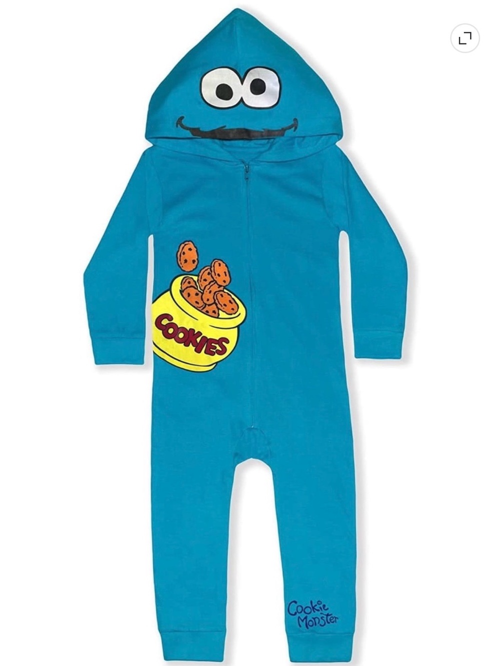 Baby Cookie Monster Costume / Jumpsuit - size 3-6 Months